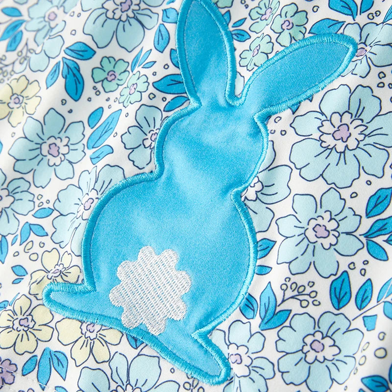 Easter Bunny Embroidery Outfit Set