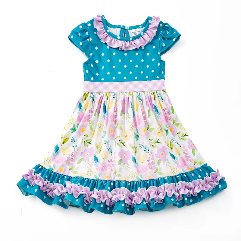 Polka Dots Floral Dress