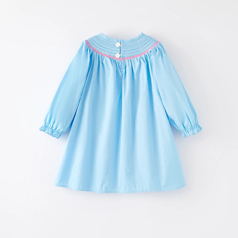 Strawberry Embroidery Smocked Dress