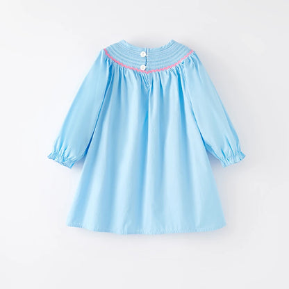 Strawberry Embroidery Smocked Dress