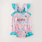 Smocked Train Romper