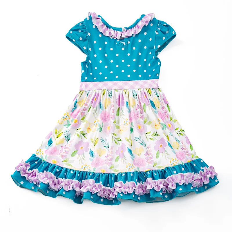 Polka Dots Floral Dress