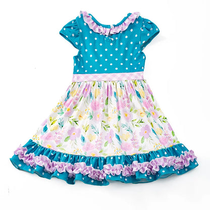 Polka Dots Floral Dress