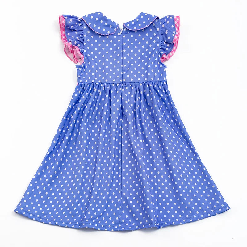 Polka Dot Farm Embroidery Dress