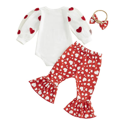 My First Valentines Day Baby Girl Outfit