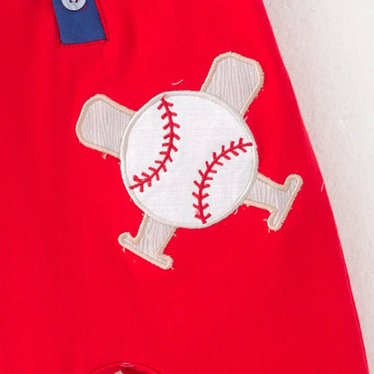 Take Me Out To The Ball Game Boys Romper