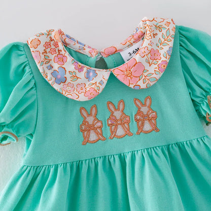 Easter Bunny Applique Bloomer Set