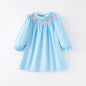 Strawberry Embroidery Smocked Dress
