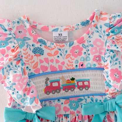 Train Smocked Dress