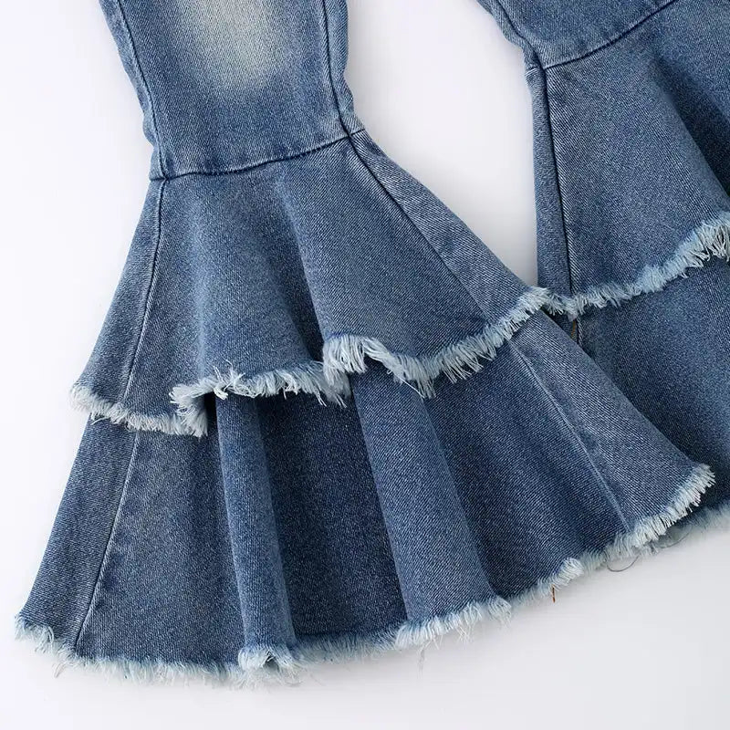 Ruffled Bell Bottoms