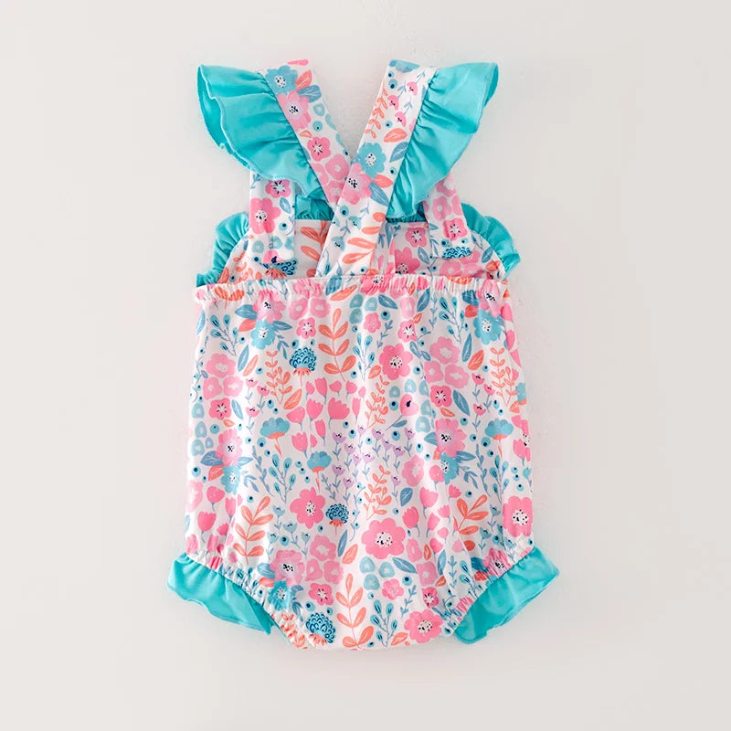 Smocked Train Romper