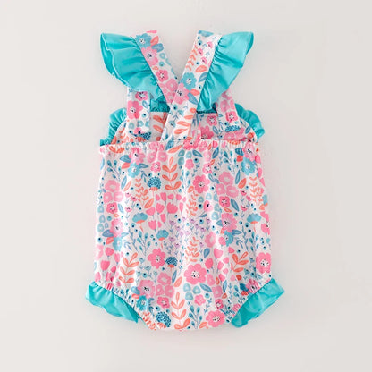 Smocked Train Romper