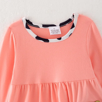 Cow Print Outfit with Ruffled Pants