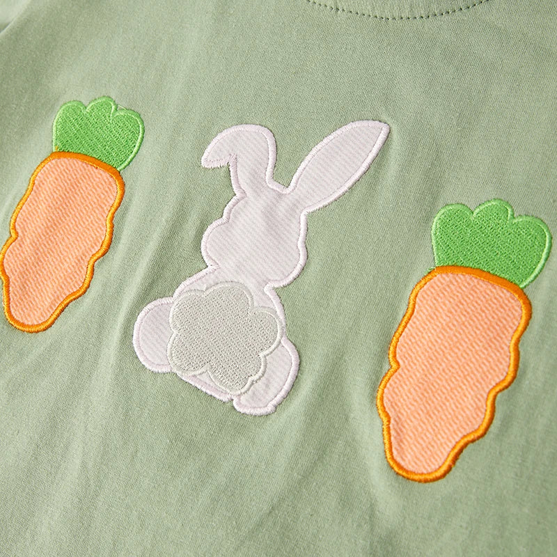 Green Gingham Boys Carrot Short Set