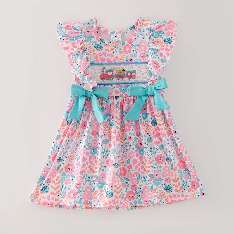 Train Smocked Dress