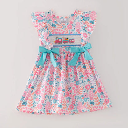 Train Smocked Dress