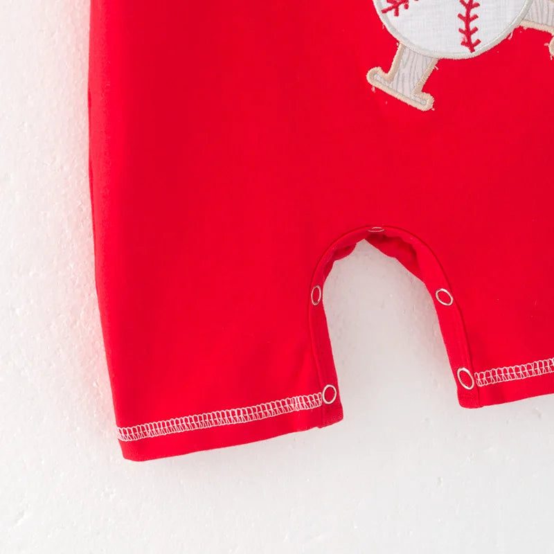 Take Me Out To The Ball Game Boys Romper