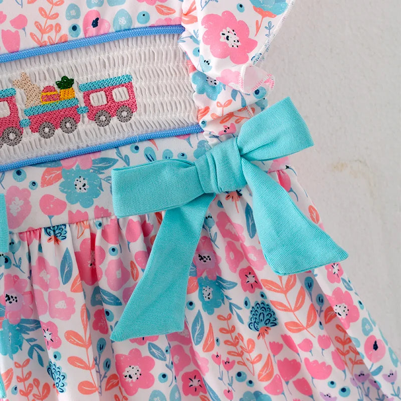 Train Smocked Dress