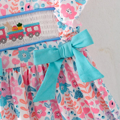 Train Smocked Dress