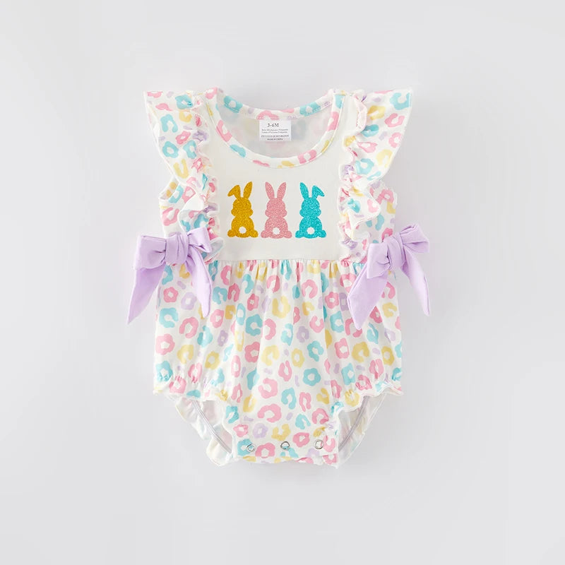 Easter Bunny Print Romper